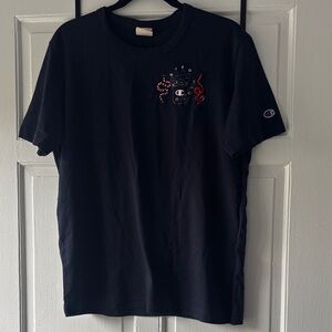 Percival Champion Navy Embroidered Men's Tee